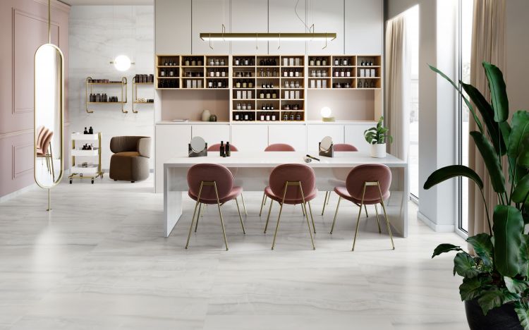 Akoya Silver Matte 24 x 48